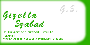 gizella szabad business card